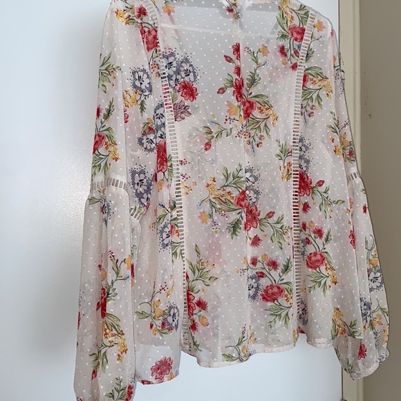 Time and Tru Floral Top Size L - Picture 5 of 12